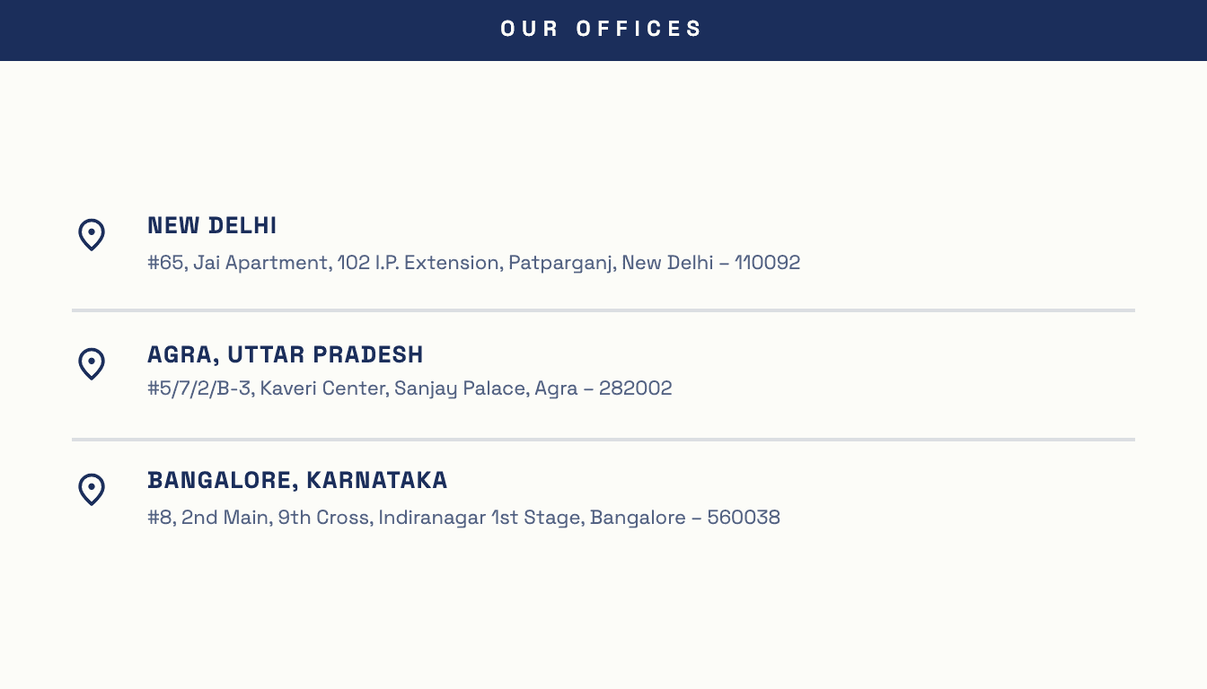 Back of visiting card